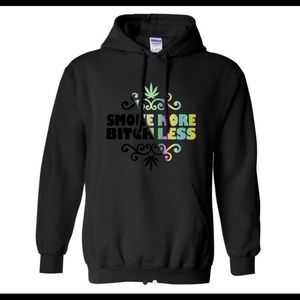 Smoke more #%^h less 420 hoodie
